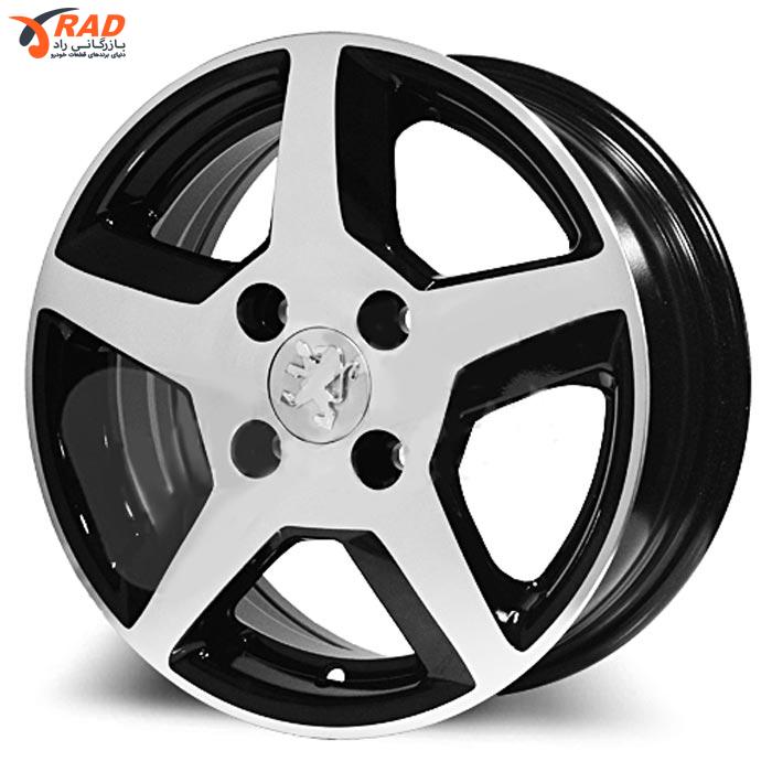 رینگ چرخ آلومینیومی 14 اینچ 5 پر  (IK042) شمشیری رخ تراش