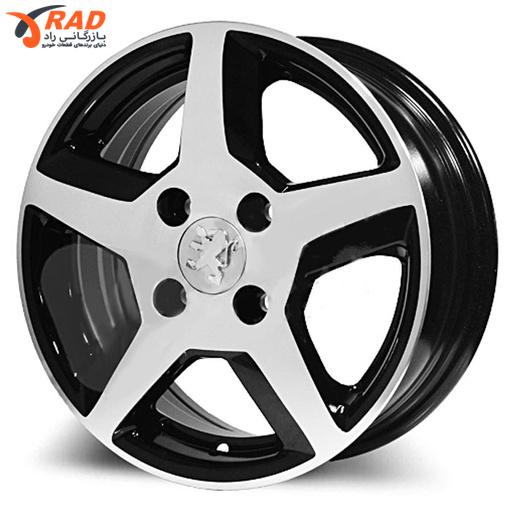 رینگ چرخ آلومینیومی 14 اینچ 5 پر  (IK042) شمشیری رخ تراش